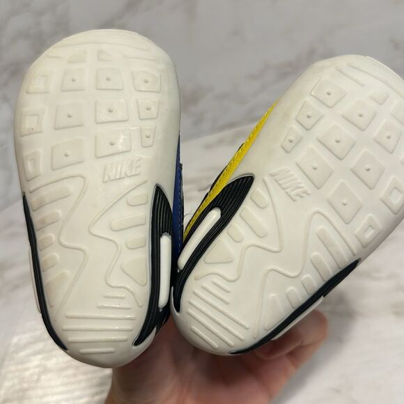 Nike AIR MAX 90 SE CB 'WHITE MISMATCH' baby crib shoes size 4C - Picture 8 of 9